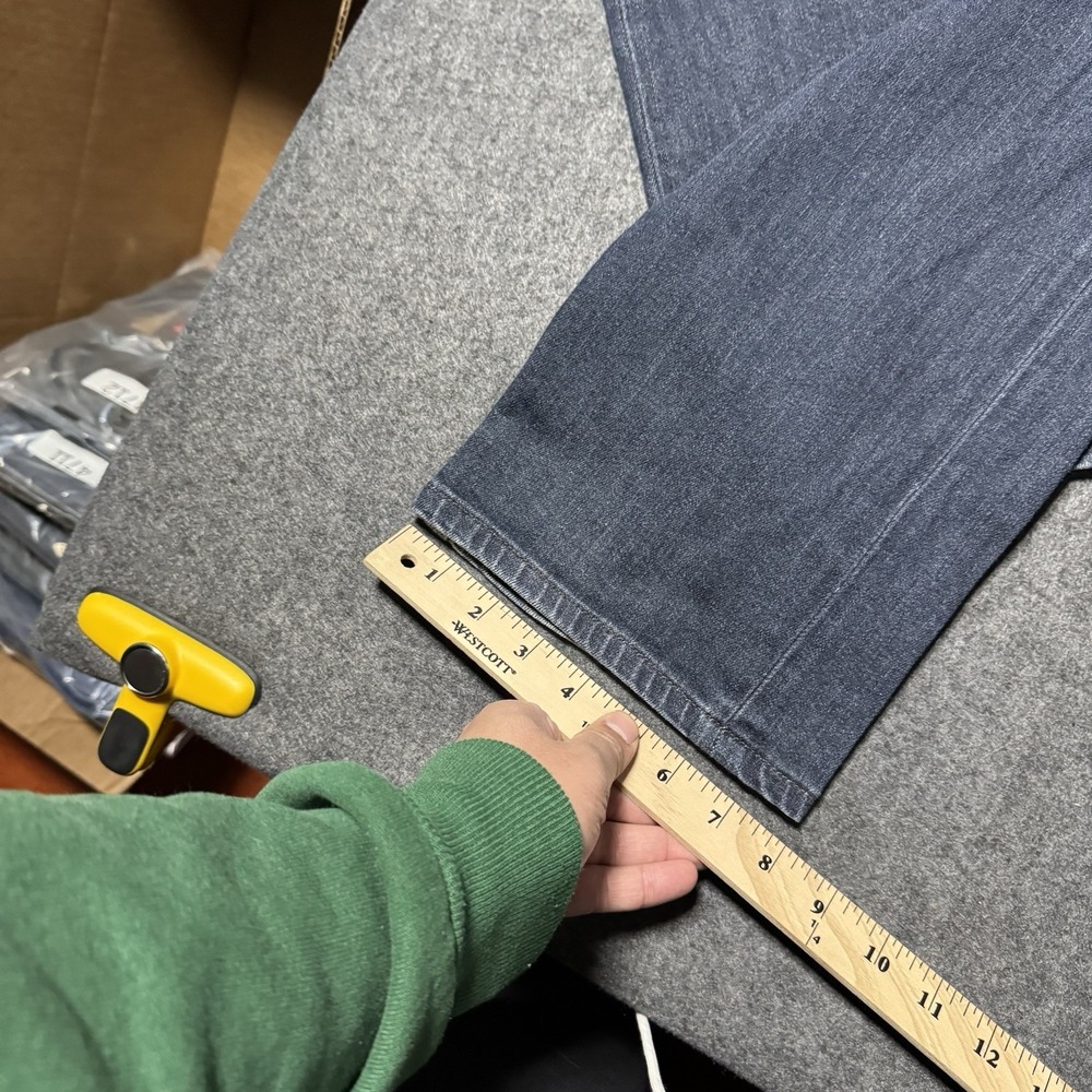 Men's Dark Blue Straight-Leg Jeans - Picture 11 of 11